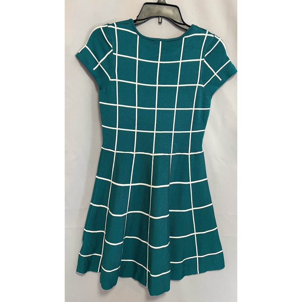 My Michelle Girls Green‎ & White Plaid Short Sleeve Dress Sz XXL Girls NWT - Picture 2 of 11